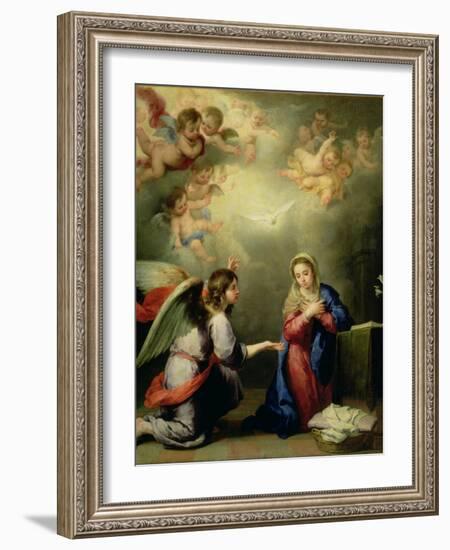 The Annunciation-Bartolome Esteban Murillo-Framed Giclee Print