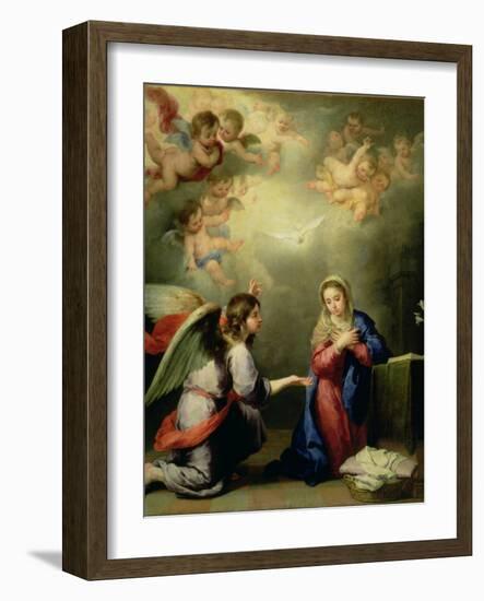 The Annunciation-Bartolome Esteban Murillo-Framed Giclee Print