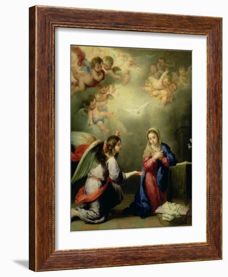 The Annunciation-Bartolome Esteban Murillo-Framed Giclee Print