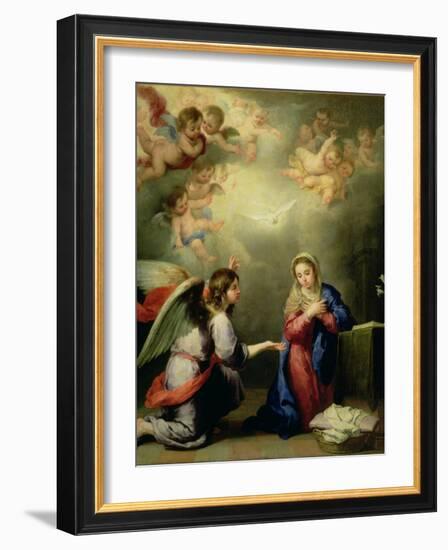 The Annunciation-Bartolome Esteban Murillo-Framed Giclee Print