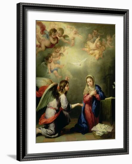 The Annunciation-Bartolome Esteban Murillo-Framed Giclee Print