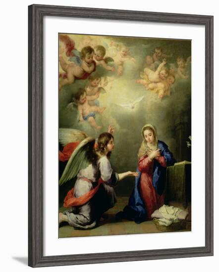 The Annunciation-Bartolome Esteban Murillo-Framed Giclee Print