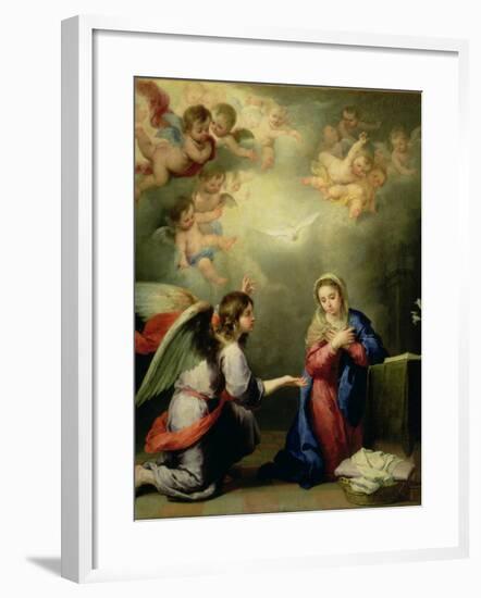 The Annunciation-Bartolome Esteban Murillo-Framed Giclee Print