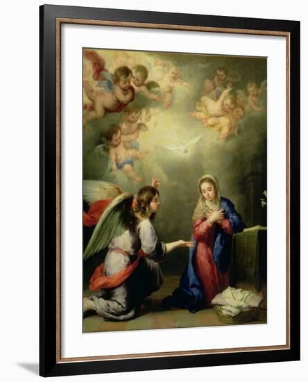 The Annunciation-Bartolome Esteban Murillo-Framed Giclee Print