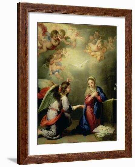 The Annunciation-Bartolome Esteban Murillo-Framed Giclee Print