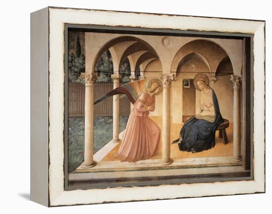 The Annunciation-Beato Angelico-Framed Premier Image Canvas