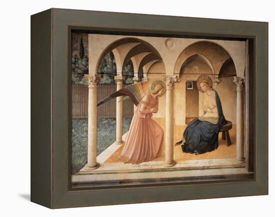 The Annunciation-Beato Angelico-Framed Premier Image Canvas