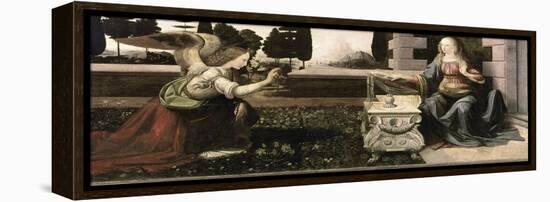 The Annunciation-Leonardo da Vinci-Framed Premier Image Canvas