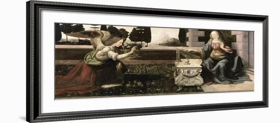 The Annunciation-Leonardo da Vinci-Framed Giclee Print