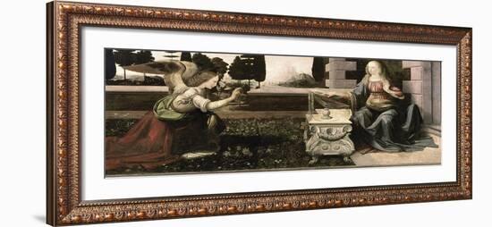 The Annunciation-Leonardo da Vinci-Framed Giclee Print