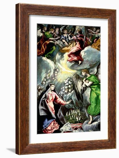 The Annunciation-El Greco-Framed Giclee Print