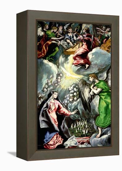 The Annunciation-El Greco-Framed Premier Image Canvas