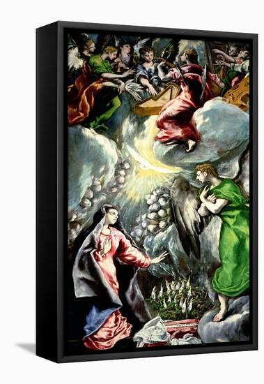 The Annunciation-El Greco-Framed Premier Image Canvas