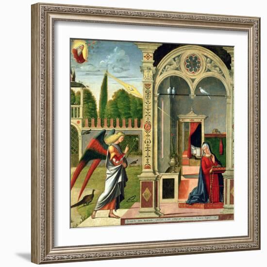 The Annunciation-Vittore Carpaccio-Framed Giclee Print