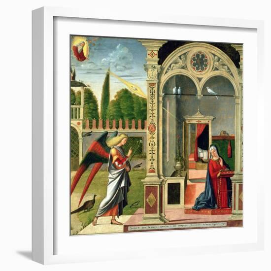 The Annunciation-Vittore Carpaccio-Framed Giclee Print