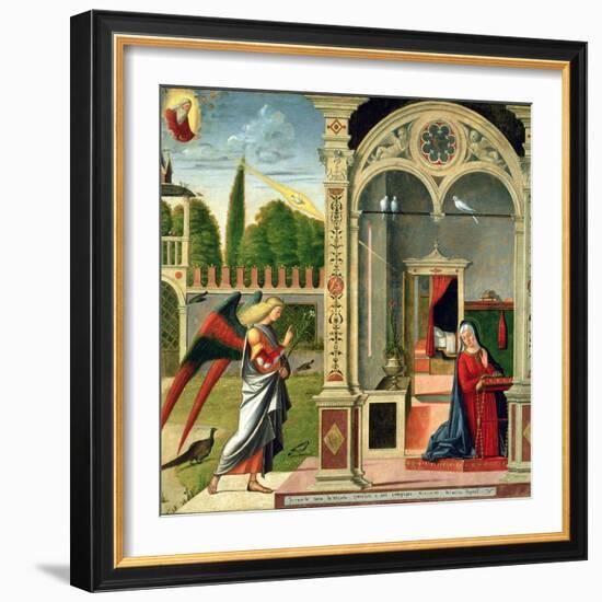 The Annunciation-Vittore Carpaccio-Framed Giclee Print