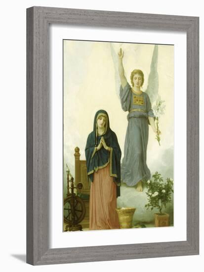 The Annunciation-William Adolphe Bouguereau-Framed Giclee Print