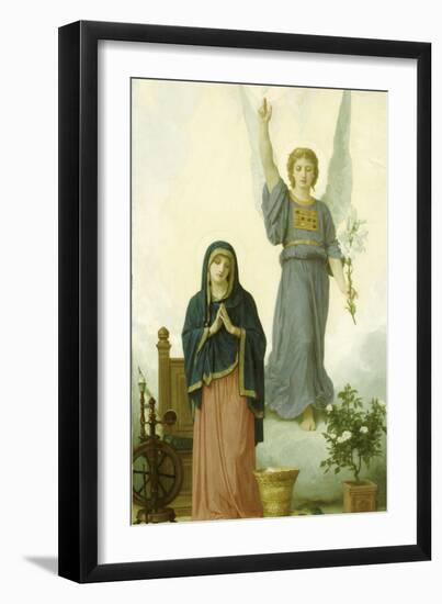 The Annunciation-William Adolphe Bouguereau-Framed Giclee Print