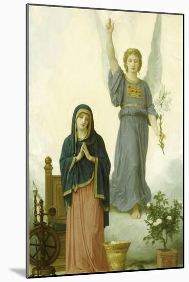 The Annunciation-William Adolphe Bouguereau-Mounted Giclee Print