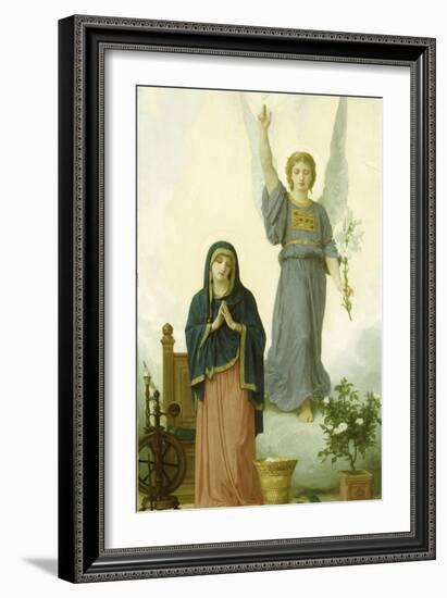 The Annunciation-William Adolphe Bouguereau-Framed Giclee Print