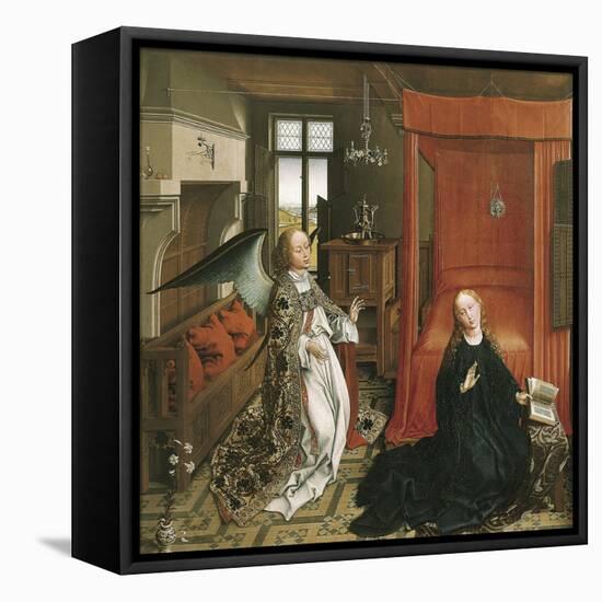 The Annunciation-Rogier van der Weyden-Framed Stretched Canvas