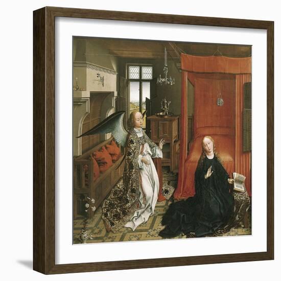 The Annunciation-Rogier van der Weyden-Framed Art Print