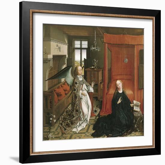 The Annunciation-Rogier van der Weyden-Framed Art Print