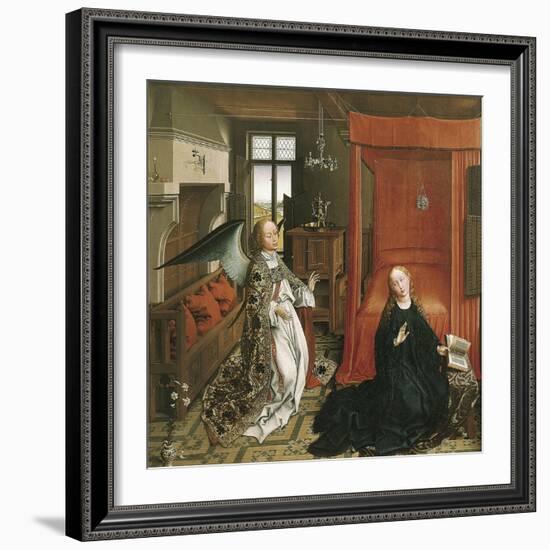 The Annunciation-Rogier van der Weyden-Framed Art Print