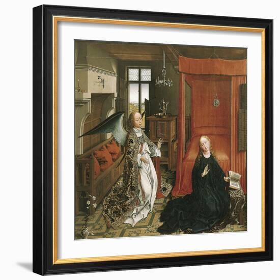 The Annunciation-Rogier van der Weyden-Framed Art Print