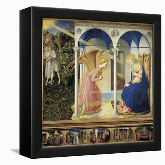 The Annunciation-Fra Angelico-Framed Stretched Canvas