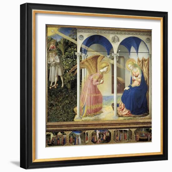 The Annunciation-Fra Angelico-Framed Art Print