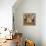 The Annunciation-Fra Angelico-Framed Premier Image Canvas displayed on a wall