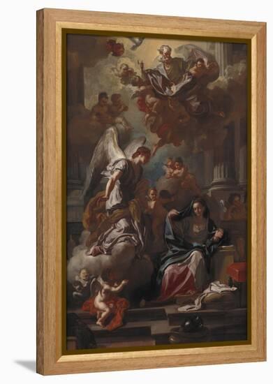 The Annunciation-Francesco Solimena-Framed Premier Image Canvas