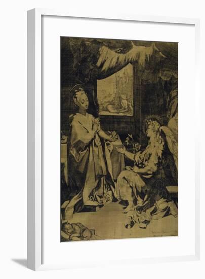 The Annunciation-Federico Barocci-Framed Giclee Print