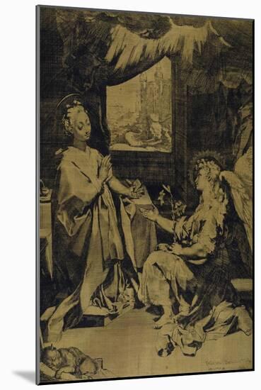 The Annunciation-Federico Barocci-Mounted Giclee Print