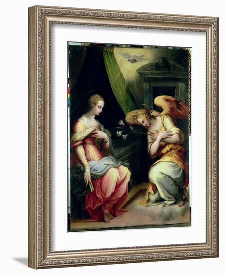 The Annunciation-Giorgio Vasari-Framed Giclee Print