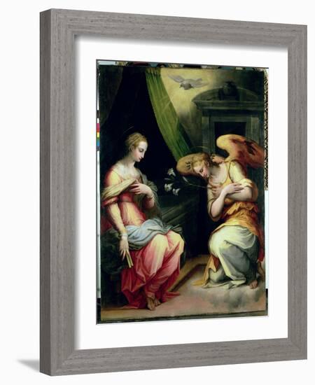 The Annunciation-Giorgio Vasari-Framed Giclee Print