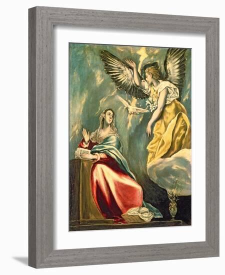 The Annunciation-El Greco-Framed Giclee Print