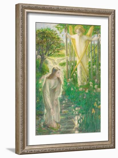 The Annunciation-Dante Gabriel Rossetti-Framed Giclee Print