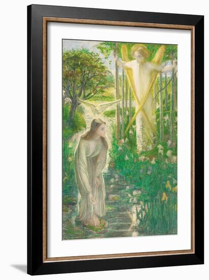 The Annunciation-Dante Gabriel Rossetti-Framed Giclee Print
