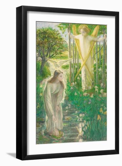 The Annunciation-Dante Gabriel Rossetti-Framed Giclee Print