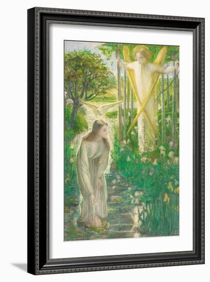 The Annunciation-Dante Gabriel Rossetti-Framed Giclee Print