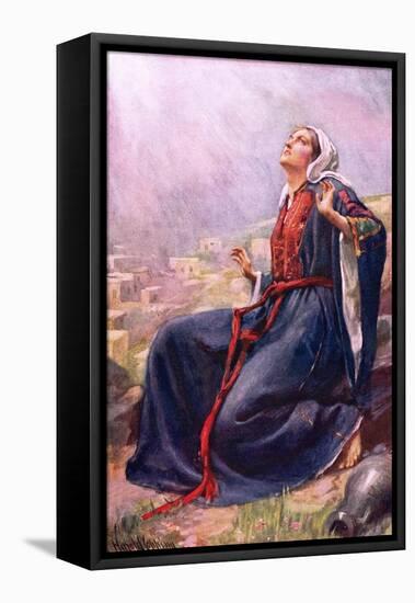 The Annunciation-Harold Copping-Framed Premier Image Canvas