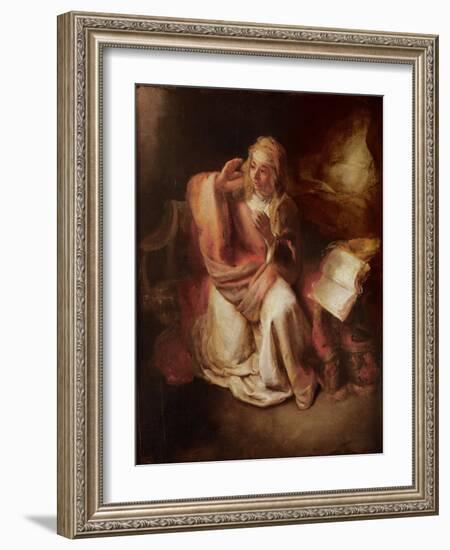 The Annunciation-Willem Drost-Framed Giclee Print