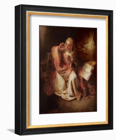 The Annunciation-Willem Drost-Framed Giclee Print