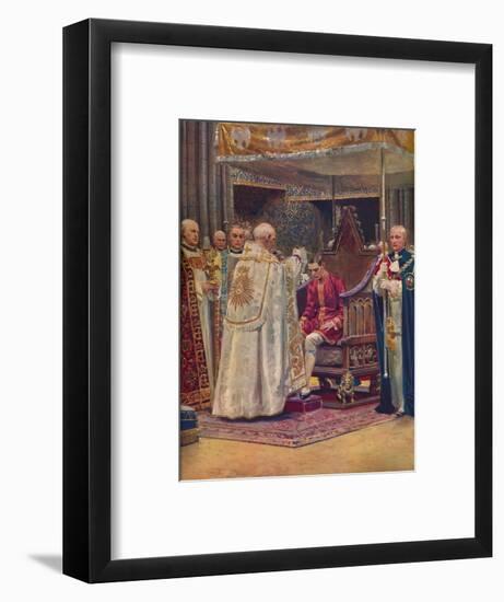 'The Anointing: The Archbishop Making the Sign of the Cross on the King's Head', 1937-Unknown-Framed Giclee Print