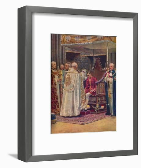 'The Anointing: The Archbishop Making the Sign of the Cross on the King's Head', 1937-Unknown-Framed Giclee Print