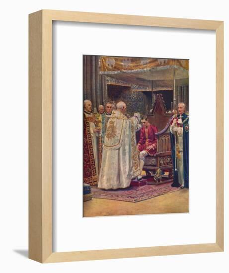 'The Anointing: The Archbishop Making the Sign of the Cross on the King's Head', 1937-Unknown-Framed Giclee Print