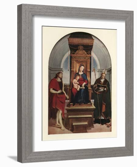 'The Ansidei Madonna', 1505, (c1912)-Raphael-Framed Giclee Print
