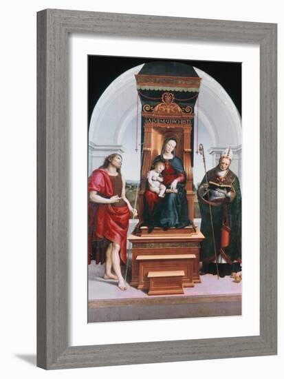 The Ansidei Madonna, 1505-Raphael-Framed Giclee Print